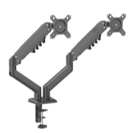 SUPPORTO MONITOR 2 BRACCI TOP NERO