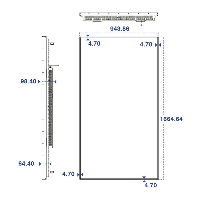 Monitor 75” da Vetrina ad Alta Luminosità