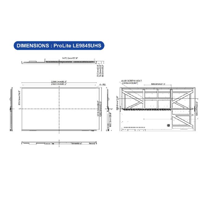 iiyama 98" Professional Digital Signage display