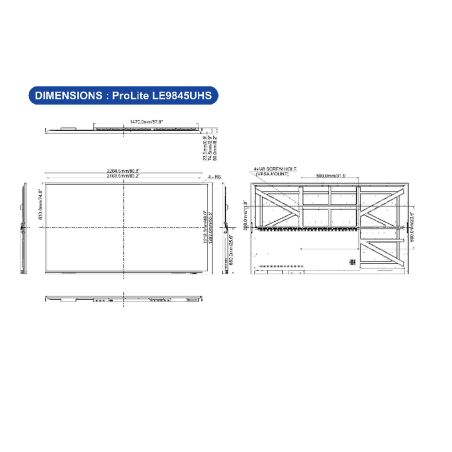 iiyama 98" Professional Digital Signage display