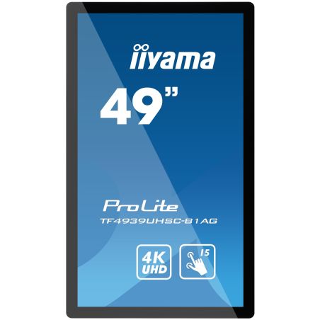 iiyama 49" - Monitor profesional con pantalla táctil, 24 horas al día, 7 días a la semana