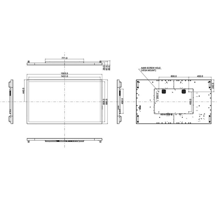 iiyama 65" - Monitor Touchscreen Professionale, 24/7