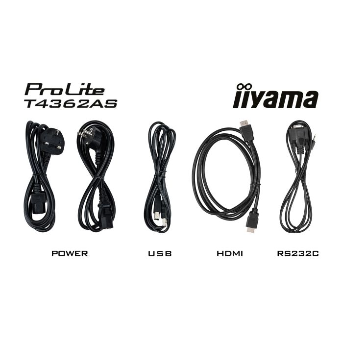 iiyama 43" - Monitor Profesional con Pantalla Táctil, 24/7