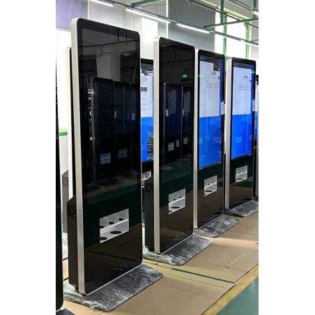 Multimedia Totem Touch Screen Display 55" with 3 wireless stations and 5 USB for charging