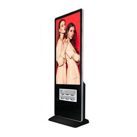 Tótem publicitario de 49" con 3 estaciones inalámbricas + 5 USB para carga de móviles