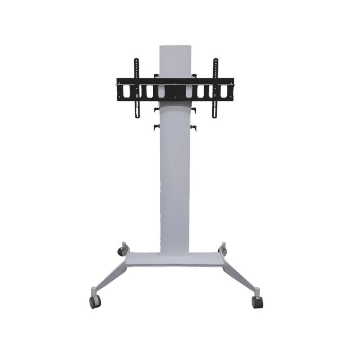 TURN SLIDE CART WHITE, cart with adjustable monitor
