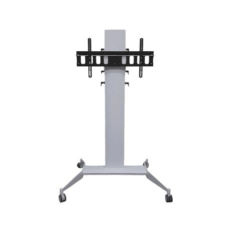 TURN SLIDE CART WHITE, cart with adjustable monitor