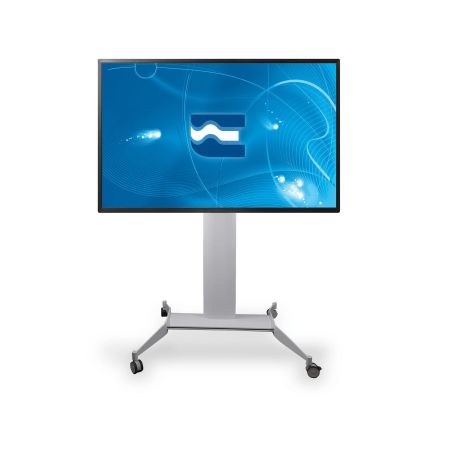 Slide Maxi Carrello, supporto monitor da terra, bianco