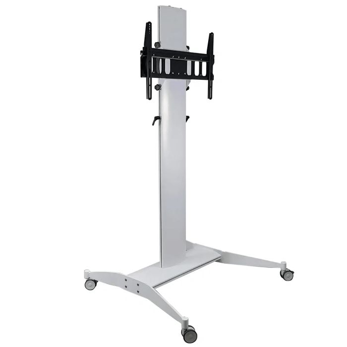 Slide Maxi Carrello, supporto monitor da terra, bianco