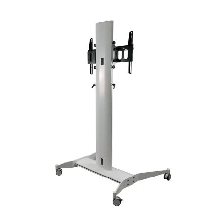 Slide Maxi Carrello, supporto monitor da terra, bianco