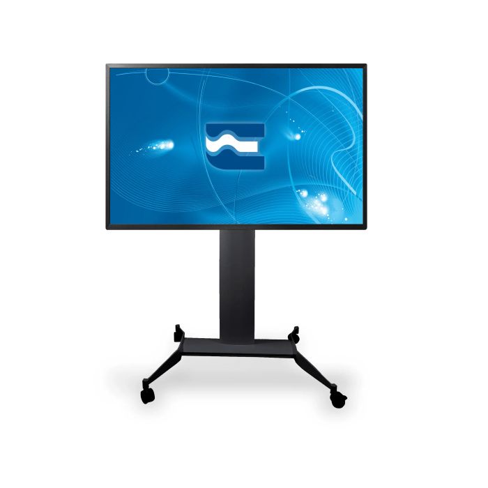Slide Maxi Trolley, soporte para monitor de suelo, negro
