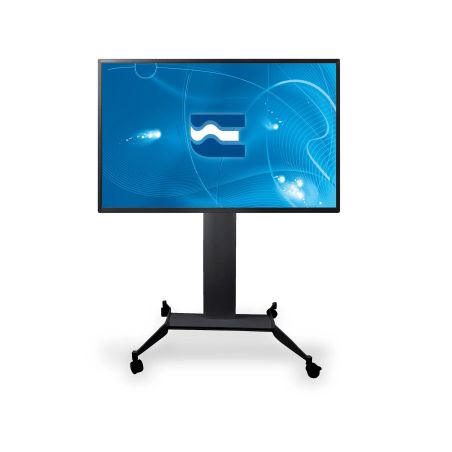 Slide Maxi Trolley, soporte para monitor de suelo, negro