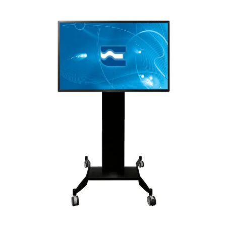 Slide Cart, supporto per schermi fino a 75” con ruote, nero