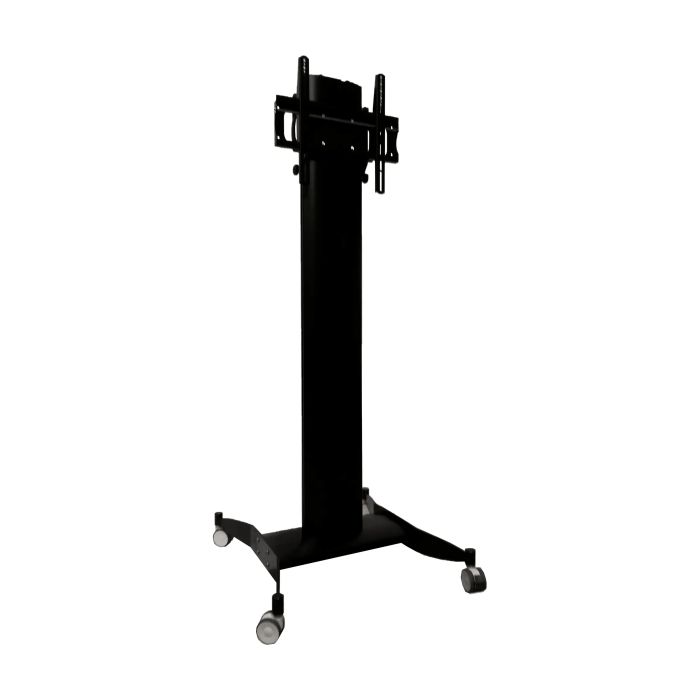 Slide Cart, mount for screens up to 75” with wheels, black
