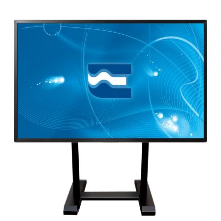 SCENARIO PREMIUM, soporte profesional para dos monitores de suelo con ruedas