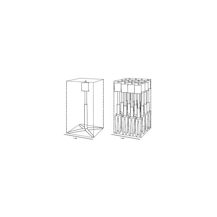 Pratico, Flat panel tv cart up to 65”