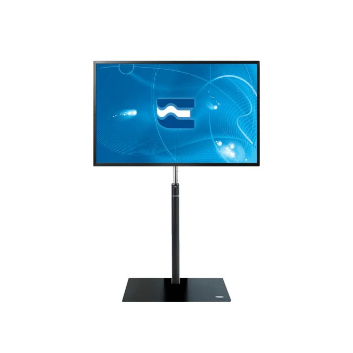 ÉLITE, soporte para monitor de suelo con base rectangular, negro