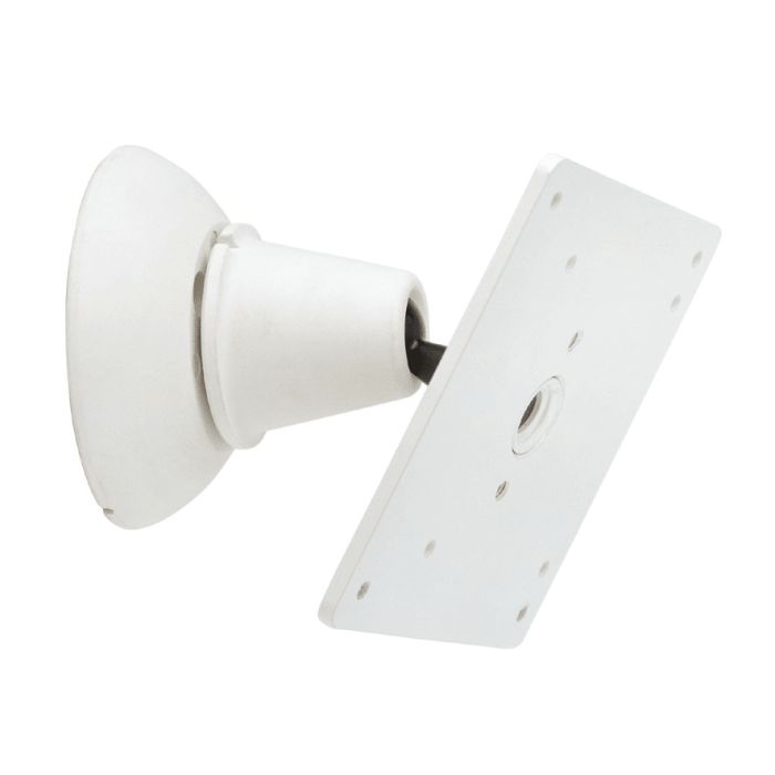 Supp. “Round” LCD /TFT monitor, wall-mounted, nylon, att. VESA standard 100×100, white