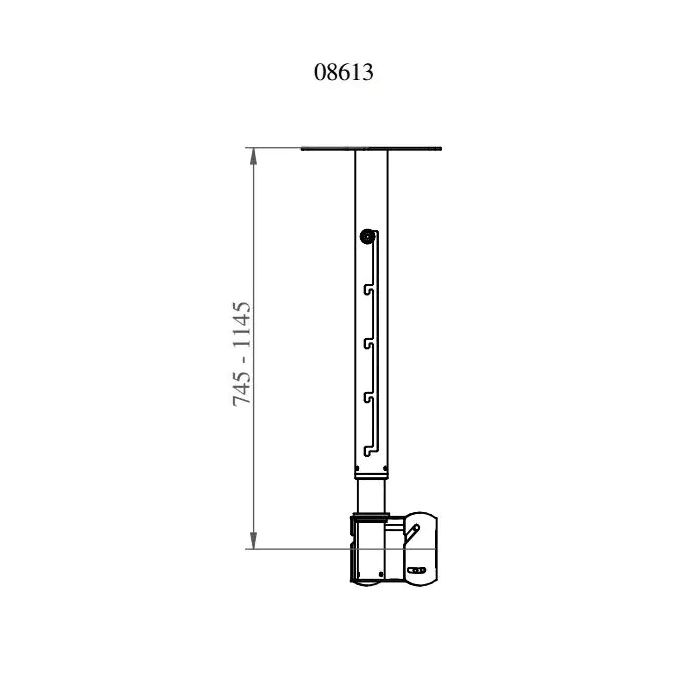 L-08613, Ceiling Mount, Flat Panel TV Mount up to 75”