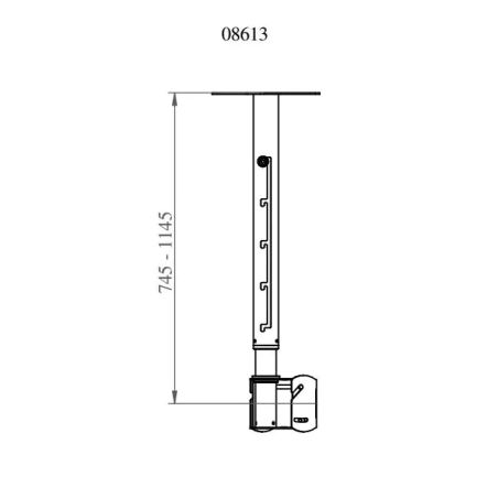 L-08613, Ceiling Mount, Flat Panel TV Mount up to 75”