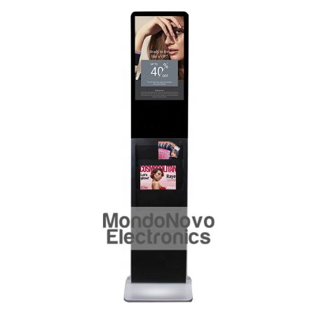 21.5" Multimedia Display Totem for Outdoor Spaces