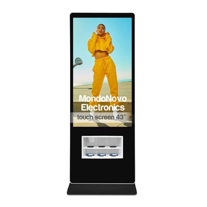 49" inches Totem Indoor with 3 wireless + 5 USB charging stations