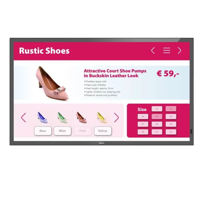 PHILIPS T-Line / Pantalla táctil interactiva - 43" UHD