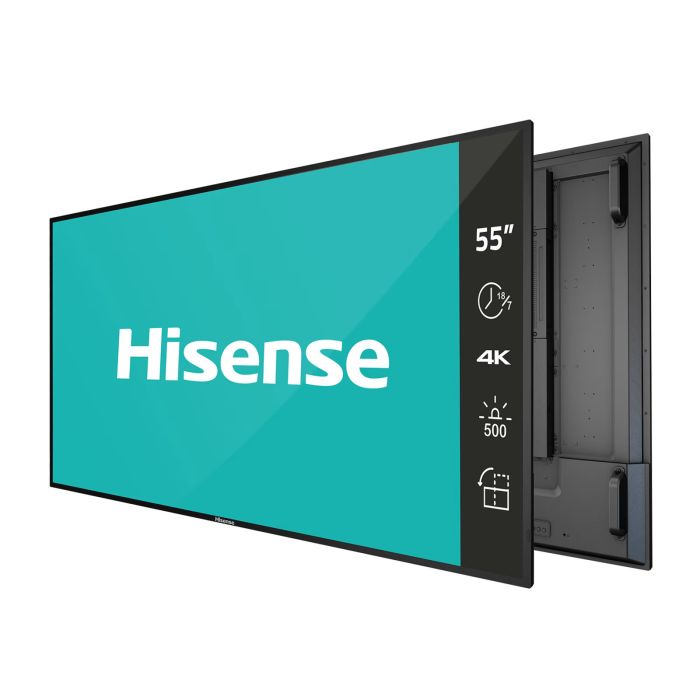 Pantalla de señalización digital Hisense 4K UHD de 55" - Funcionamiento 18/7