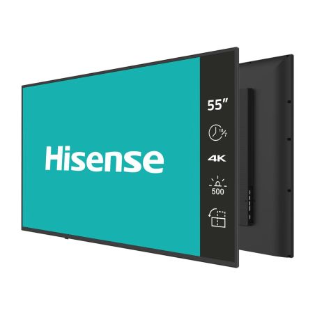 Pantalla de señalización digital Hisense 4K UHD de 55" - Funcionamiento 18/7