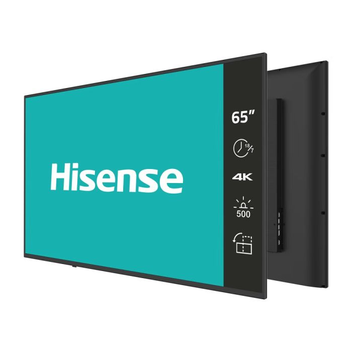 Hisense 65-inch 4K UHD Digital Signage Display - 18/7 Operation
