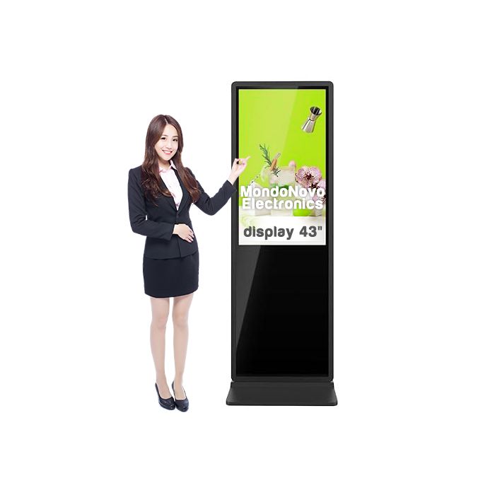 Tótem Multimedia con Pantalla Táctil de 43" para interiores