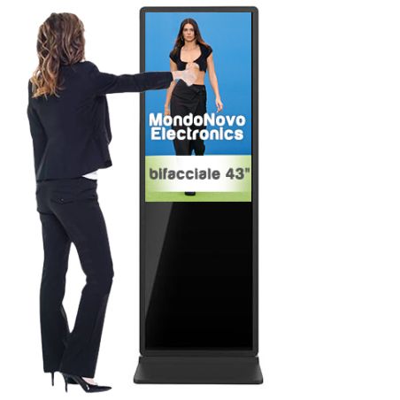 Tótem multimedia de 43" de doble cara para interiores