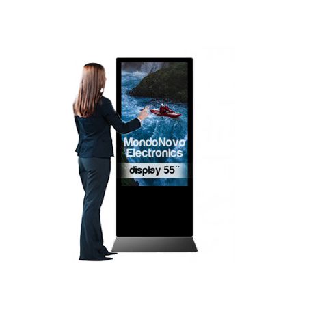 Pantalla Táctil Multimedia Totem 55" para interiores