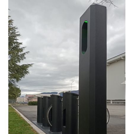 Aparcamiento Modular Inteligente + para Bicicletas y e-Bikes con Carga, Mantenimiento y Videovigilancia