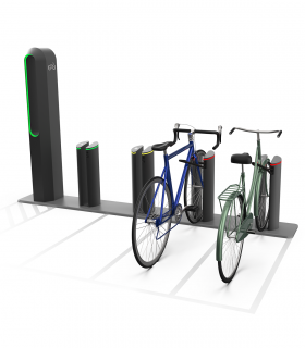 Parcheggio Modulare Smart + per Bici & e-Bike con Servizio Ricarica, Manutenzione e VideoSorveglianza