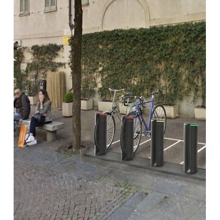 Aparcamiento modular inteligente para bicicletas y bicicletas eléctricas con servicio de recarga