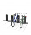 Aparcamiento modular inteligente para bicicletas y bicicletas eléctricas con servicio de carga