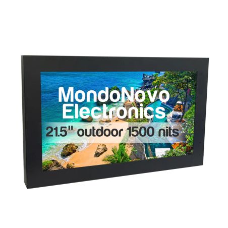 21.5" IR Touch Screen Outdoor Interactive Display - IP67 - 1500 cd/m2