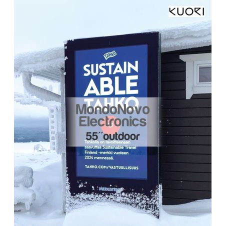 Tótem multimedia para exteriores Kuori R4 UHD de 55" - exterior