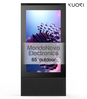 Tótem multimedia para exteriores Kuori R4 UHD de 65" - exterior