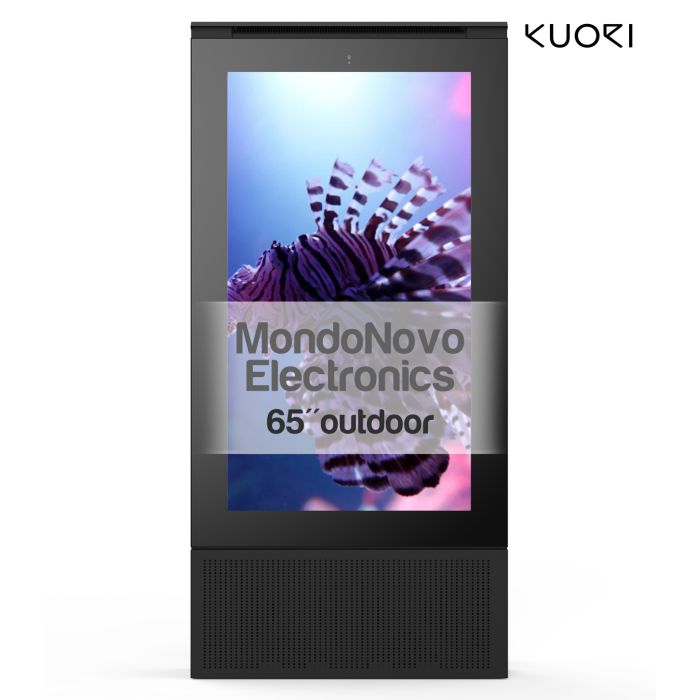 Tótem multimedia para exteriores Kuori R4 UHD de 65" - exterior