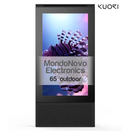 Tótem multimedia para exteriores Kuori R4 UHD de 65" - exterior