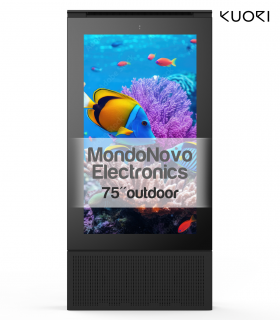 75" Kuori R4 UHD Outdoor Multimedia Totem - outdoor