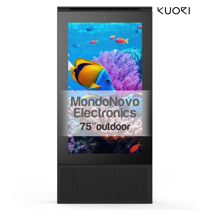 75" Kuori R4 UHD Outdoor Multimedia Totem - outdoor