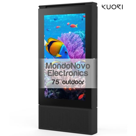 75" Kuori R4 UHD Outdoor Multimedia Totem - outdoor