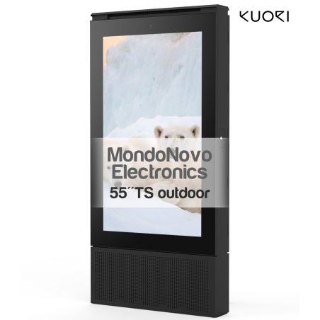 55" Kuori R4 UHD Outdoor Interactive Totem - outdoor
