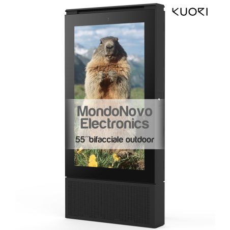 Tótem de doble cara para exteriores Kuori R4 UHD de 55" - exteriores