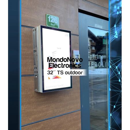 Póster interactivo para exteriores de 32" - exterior