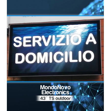 Póster interactivo para exteriores de 43" - exterior