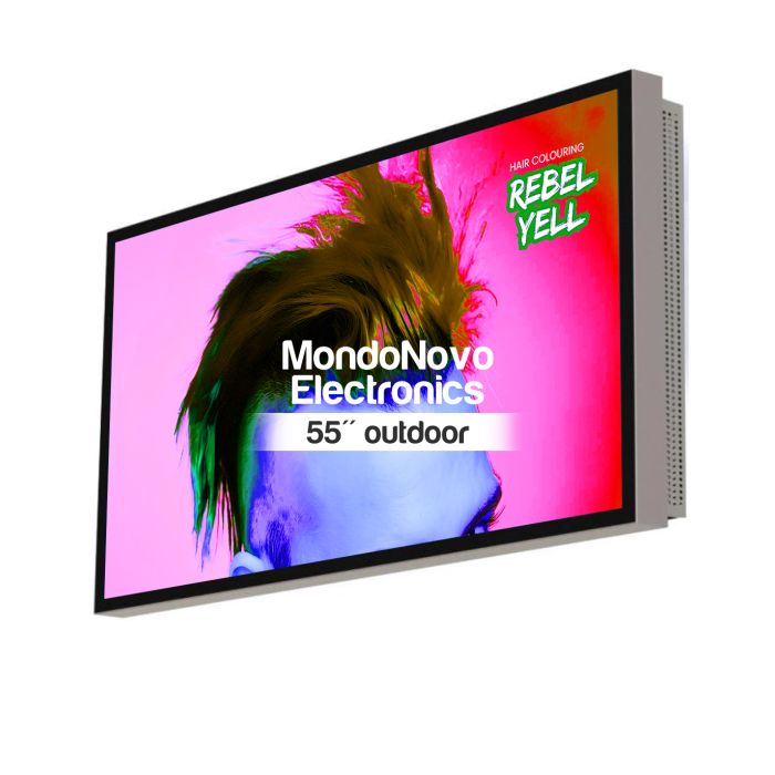 Póster de exhibición multimedia para exteriores de 55" - exterior
